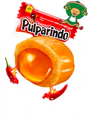 Caramelo Relleno de Tamarindo Extra Picante Original | Pulparindo | PURO MÉXICO!!