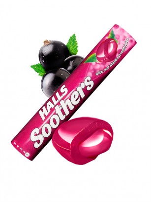 Caramelos Halls Soothers de Grosella Negra 45 grs.