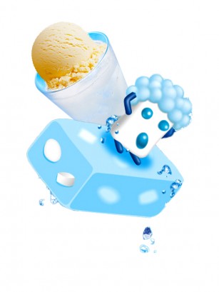 Caramelo Blando de Helado Snowy Cream Soda relleno de Chuche | Unidad