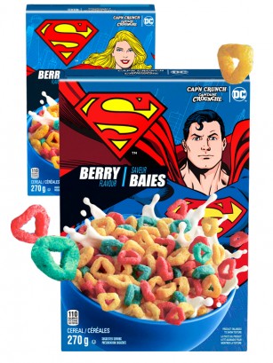 Cereales Bayas del Bosque | DC Comics | Doble Cara Super Man Girl | Edición Limitada 270 grs.