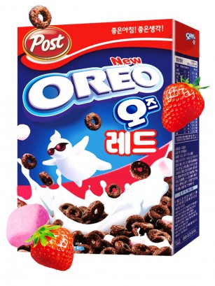 Cereales Coreanos Oreo con Marshmallows de Fresa | Corean BOX 250 grs.