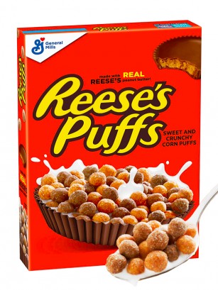 Cereales Reese's Puffs | Sabor Crema de Cacahuete | 326 grs