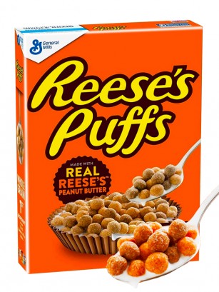 Cereales Reese's Puffs | Sabor Crema de Cacahuete | 326 grs.