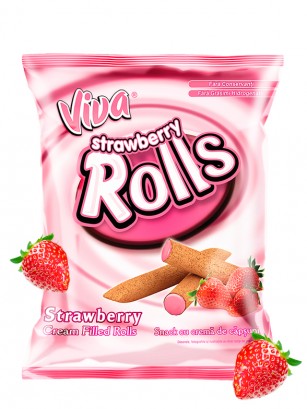 Cereales Roll con Relleno de Crema de Fresa 100 grs
