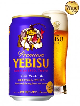 Cerveza Yebisu Premium Ale 350 ml.