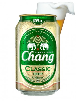 Cerveza Tailandesa Lager Chang 330 ml.
