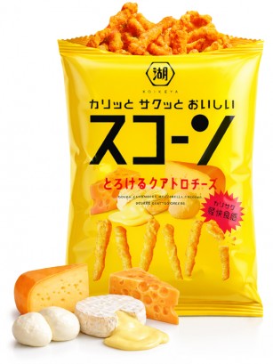 Snack estilo Cheetos de 4 Quesos | Koikeya 73g.