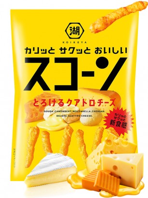 Snack estilo Cheetos de 4 Quesos 78 grs.