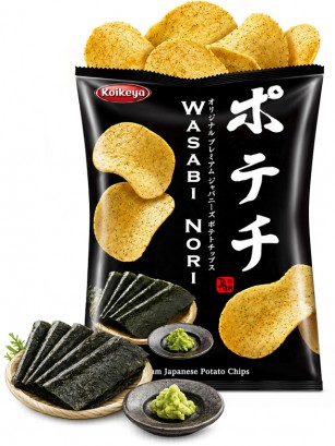 Patatas con Wasabi y Alga Nori | Kokeiya Premium 100g.