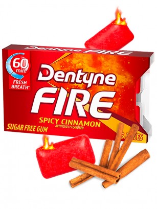 Chicles de Canela Picantes Dentyne Fire | Zero Azúcar
