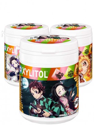 Chicles XYLITOL | Edición Extra Limitada | Kimetsu no Yaiba | 3 Sabores a Frutas | 6 Diseños Aleatorios