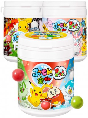 Chicles de Cola, Manzana Verde y Yogur | Lotte Pokémon | 3 Diseños Alea. | Nintendo