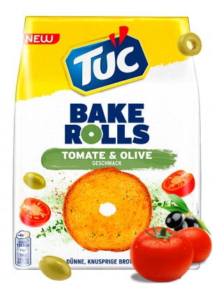 Chips de Pan Tostado con Sabor a Tomate y Aceitunas | Tuc 150 grs.