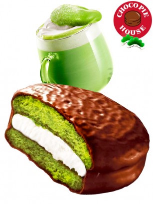 Choco Pie Coreano de Matcha relleno de Crema de Nube | Unidad
