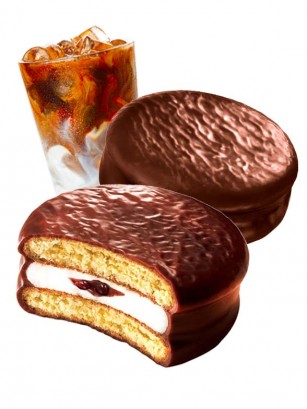 Choco Pie Coreano relleno de Crema de Té Latte con Azúcar Moreno | Unidad