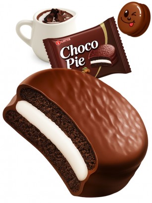 Choco Pie Doble Choco y Crema de Vainilla | Receta Coreana | Unidad