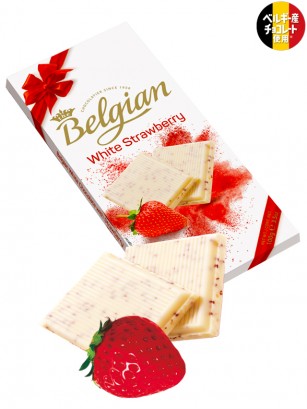 Chocolate Blanco Belga con Fresas Silvestres 100 grs.