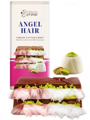 Chocolate Dubái Angel Hair | Fresa y Pistacho 90g.