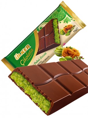Chocolate Tradicional Dubai de Kataifi y Pistacho | Ulker 93g.
