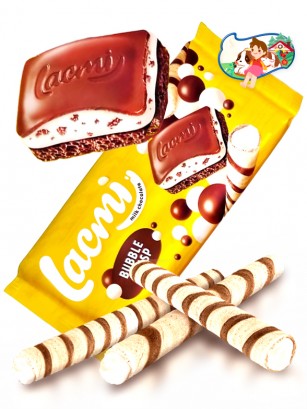 Chocolate Roshen de Mousse Nata y Barquillo Chocolateado 85 grs.