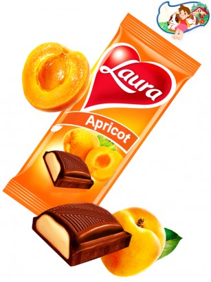 Chocolate Laura de Crema de Albaricoques 92 grs.