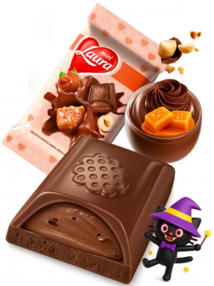 Chocolatina de Caramel Salty y Avellana | Laura | Laura | Dairy Sweets 54 grs