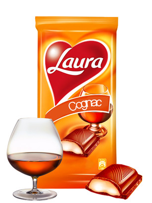 Chocolate Laura de Crema de Coñac 92 grs