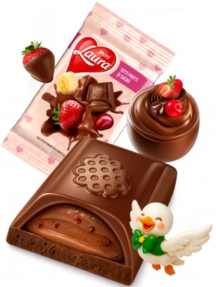 Chocolatina de Tutti Frutti | Laura | Dairy Sweets 54 grs.