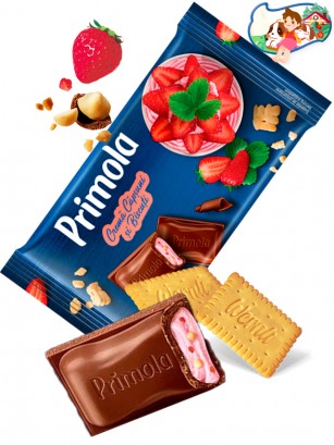Chocolate Primola de Batido de Fresa con Galleta 91 grs