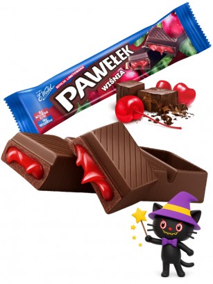 Chocolatina rellena de Cereza | Dairy Sweets 45g.
