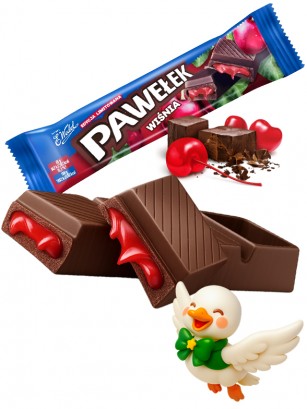 Chocolatina rellena de Cereza | Dairy Sweets 45g.