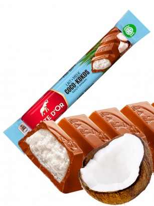 Chocolatina de Chocolate con Leche Belga Rellena de Coco | Cote D'Or 44 grs.