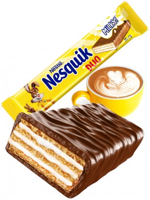 Chocolatina de Barquillo Nequik DUO con Leche | Nestle 26g.
