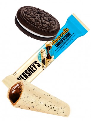 Stick Japonés Choco Rolls Hershey's de Cookies & Creme 18 grs.
