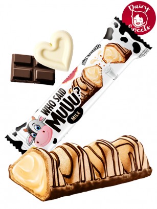 Chocolatina Waffer con Chocolate y relleno Cremoso de Leche | Dairy Sweets 22g.