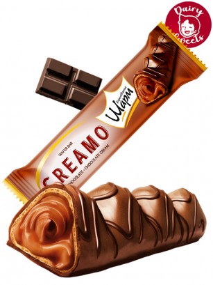Chocolatina Waffer con Chocolate y relleno de Chocolate | Dairy Sweets 25g.