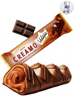 Chocolatina Waffer con Chocolate y relleno de Chocolate | Dairy Sweets 25g.