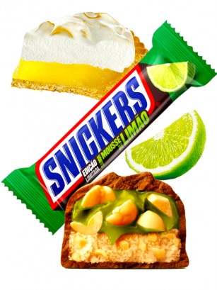 Chocolatina Snickers de Chocolate sabor Tarta de Limón 42 grs.