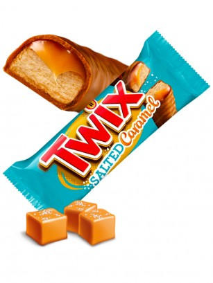 2 Barritas Twix Salted Caramel Xtra 75 grs.