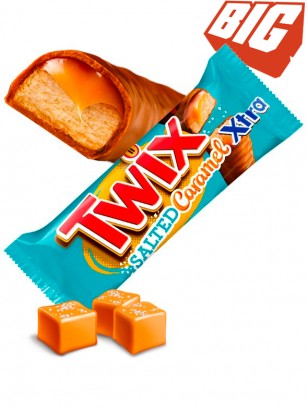 2 Barritas Twix Salted Caramel Xtra 75 grs.