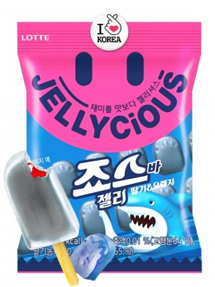 Chuches Coreanas de Helado Tiburon | Sabor Frutas Acidas | Lotte 70g.