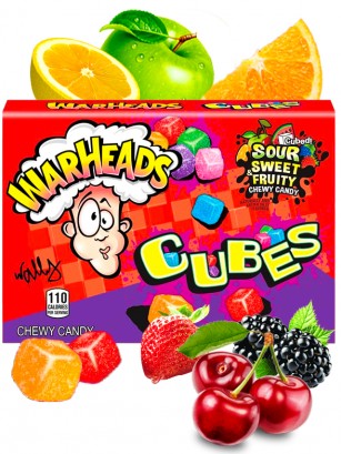 Chuches Ácidas Sabor Frutas | Warheads Cubes | 6 Variedades 113 grs.