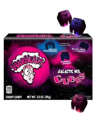 Chuches Warheads CUBES Galácticas | BOX | 3 Variedades 99 grs.