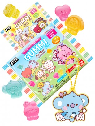 Chuches Japonesas de Manzana BT21 Baby | Con llavero 14 Diseños Aleatorios
