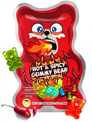 Ositos de Chuche Sabores de Frutas Hot & Spicy 84g.