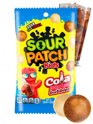 Chuches Sour Patch Kids Sabor Cola | Edición Bubbles 227 grs.
