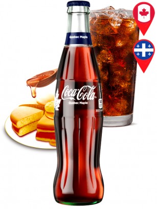 Coca Cola Canadá con Sirope de Arce del Quebec | Botella Vidrio 355 ml.