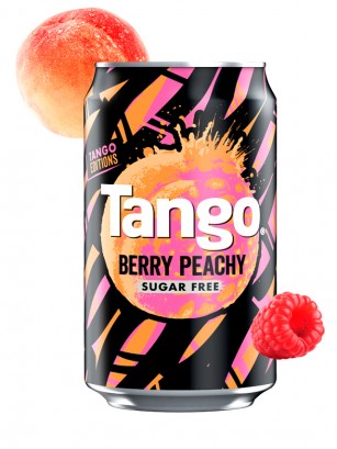Refresco Tango  Melocotón Frambuesa | Berry Peachy 330 ml.