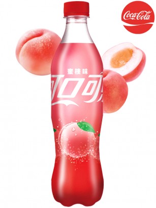 Coca Cola de Melocotón Rosado Momo 500 ml.