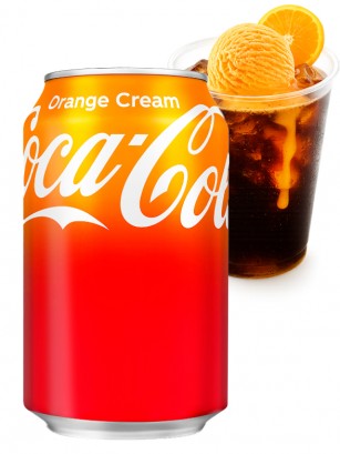 Coca Cola Helado Naranja Vainilla | USA 355 ml.